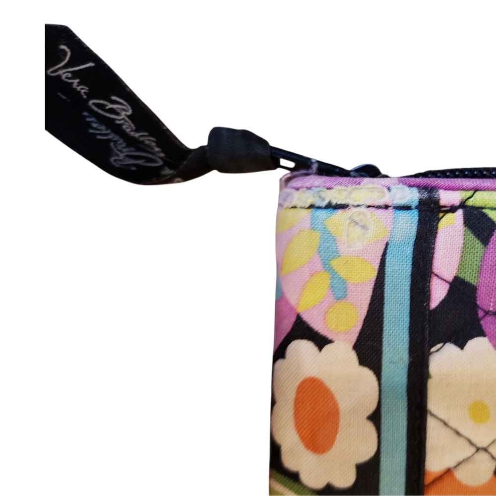 Vera Bradley Floral Wallet Snap Closure Zip Around Wristlet Pocket‎ Organizer - Picture 8 of 12